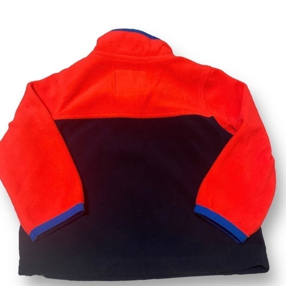 OSHKOSH Fleece 3/4 Zip Pullover Sweatshirt Boys Size 18M Red & Blue  Like New - Picture 3 of 5